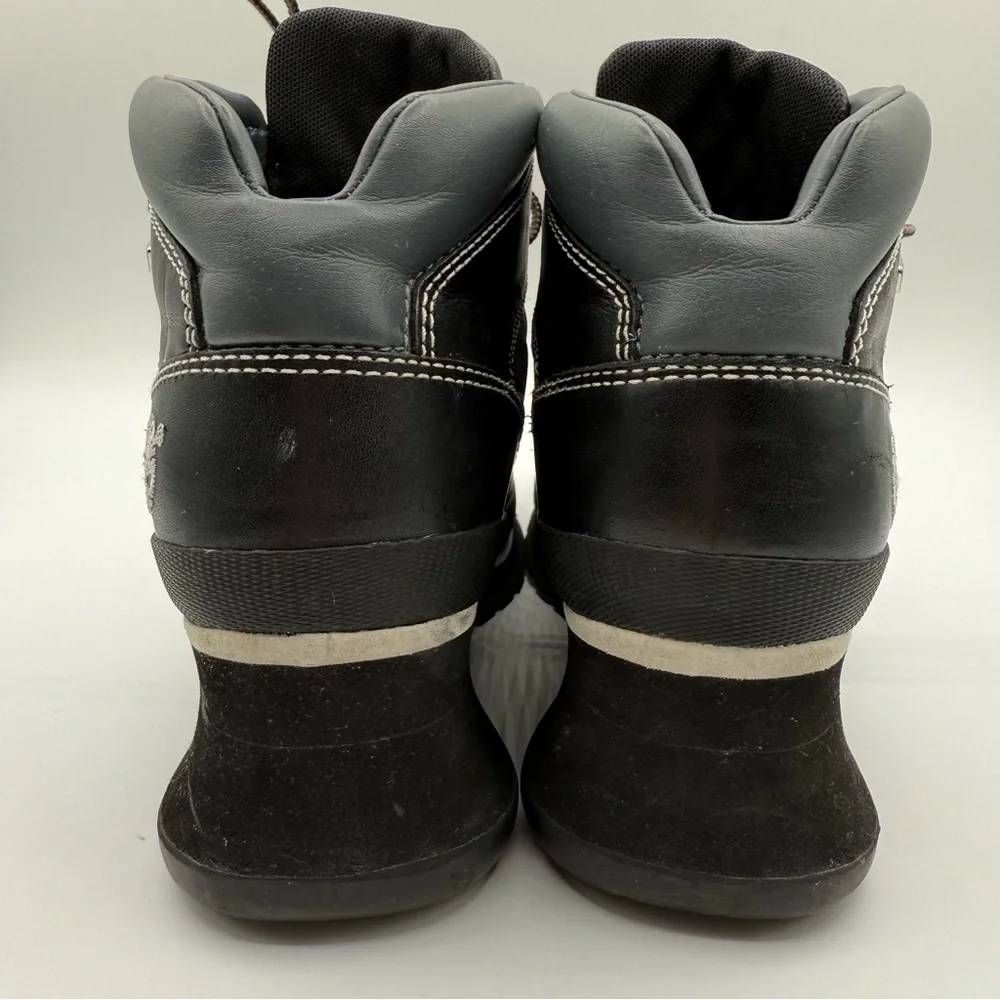 Timberland Womens Size 9 Lace Up Ankle Hiking Boots Black/Navy Waterproof